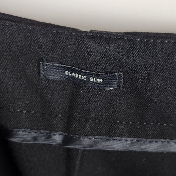 Talbots Black Classic Slim Trouser Pants Side Zip sz 8 Career Office - Picture 8 of 9